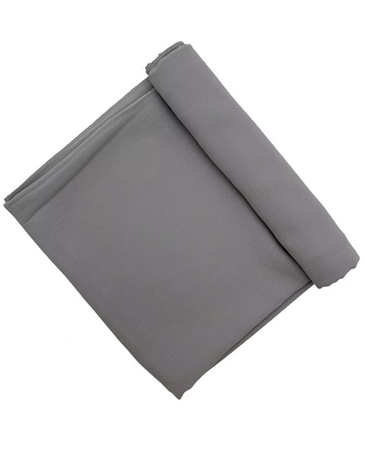 Gray Chiffon Pearl Hijab