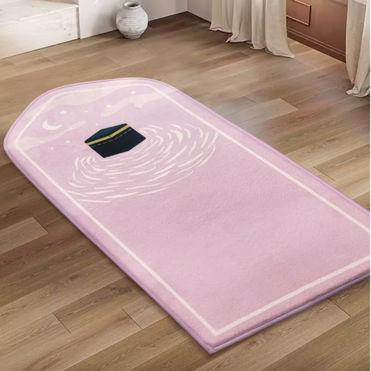 Pink Kids Kaaba Prayer Mat